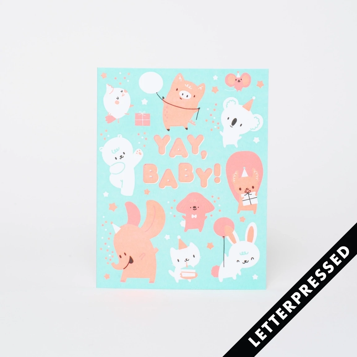 Hello Lucky Baby Party Card