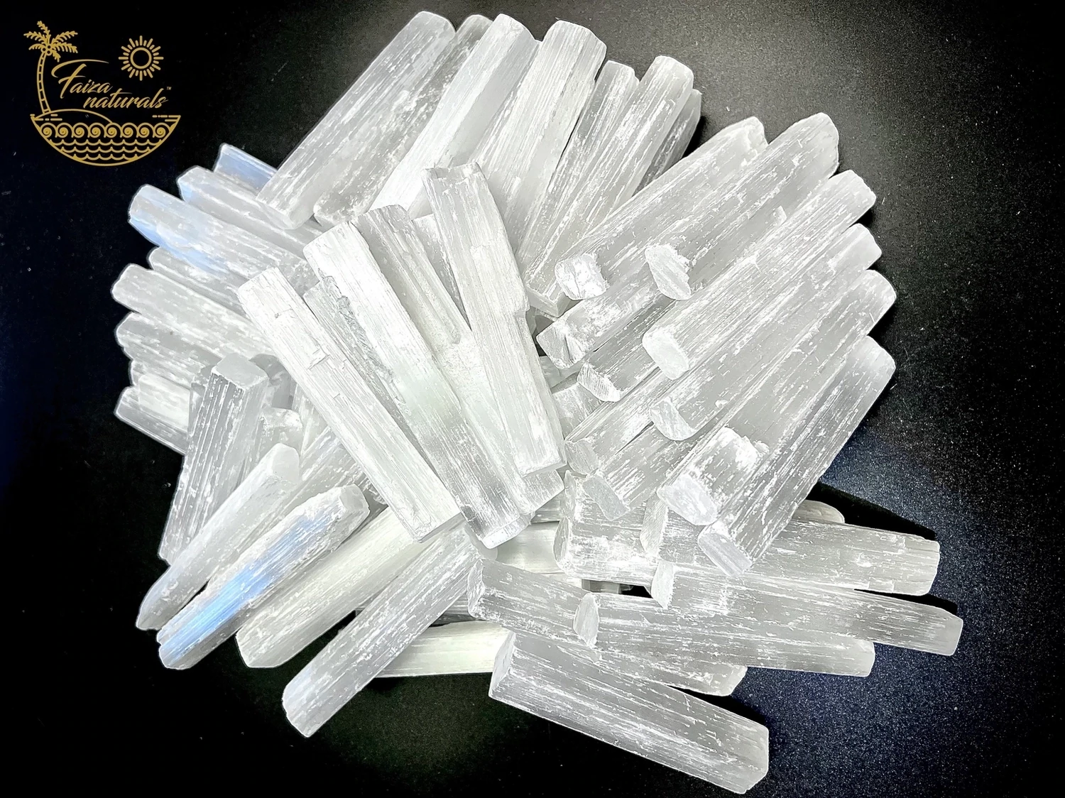 Faiza Selenite Crystal Wands