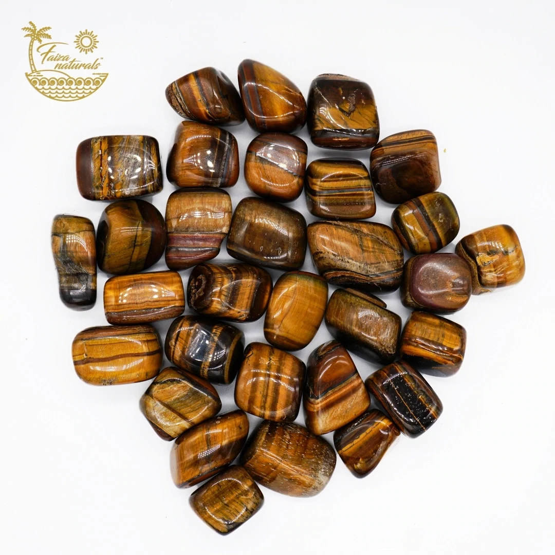 Faiza Tiger Eye Tumbled