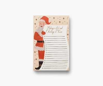 Rifle Santa's List Notepad