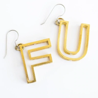 GT FU Dangle earrings 