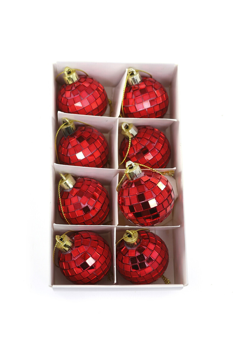 Cody Foster Tiny Red Disco Ball orn