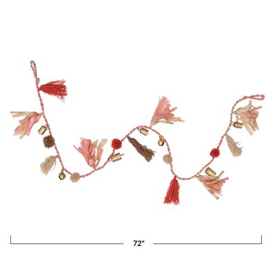 Creative Co-Op Metal Bells Garland