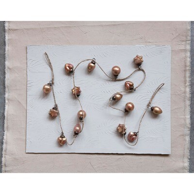 Creative Co-Op Mercury Ornament Garland