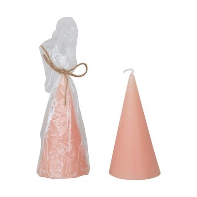 Creative Co-Op Pink Tree Shaped Candle