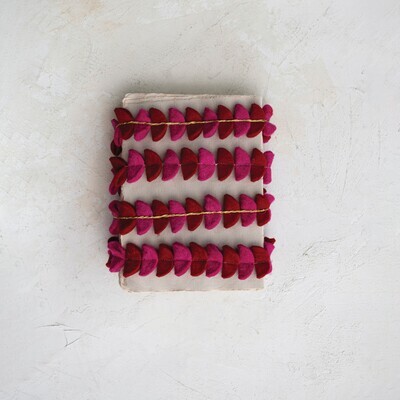 Creative Co-Op Pink and Red Folded Disc Garland
