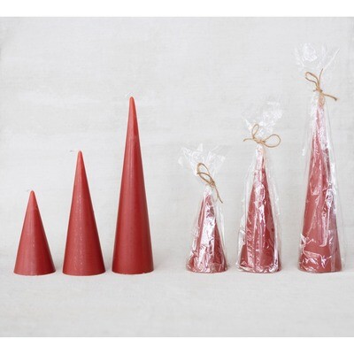 Creative Co-Op Red Tree Shaped Candle