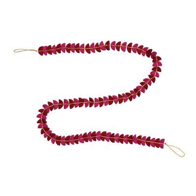 Creative Co-Op Pink and Red Folded Disc Garland