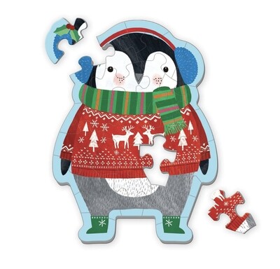 Chronicle Mini Puzzle Winter Penguin