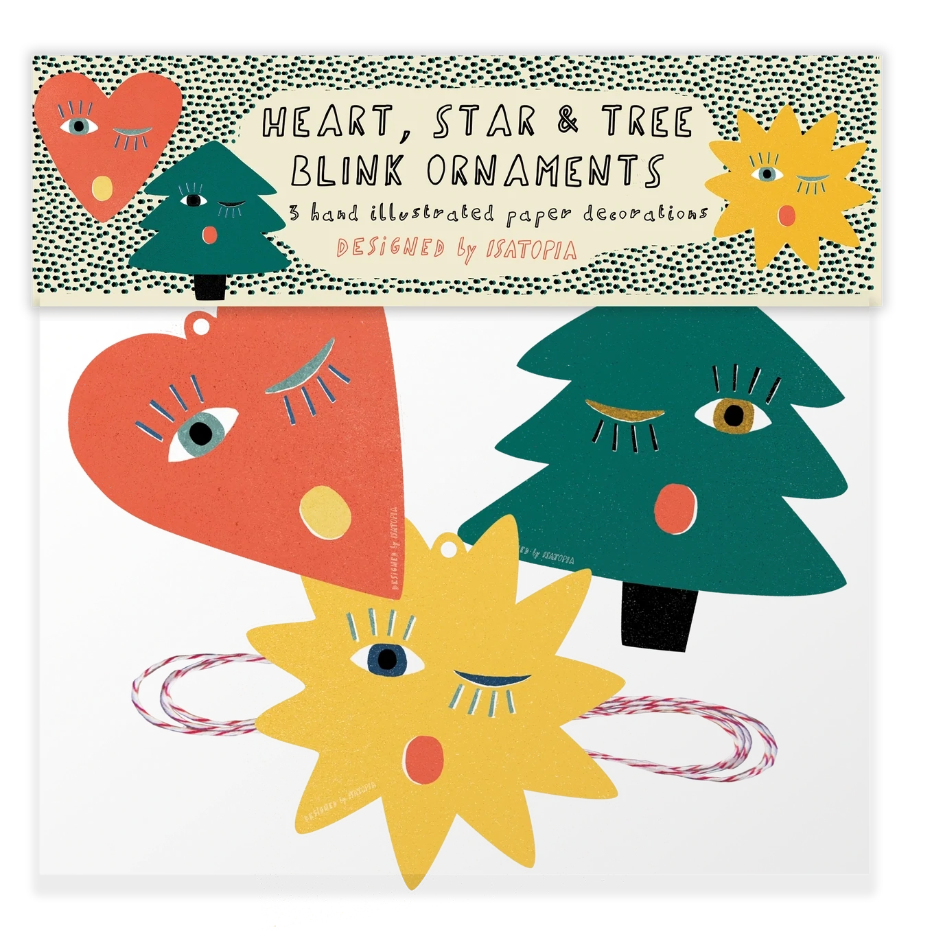 Isatopia Blink Paper Ornaments