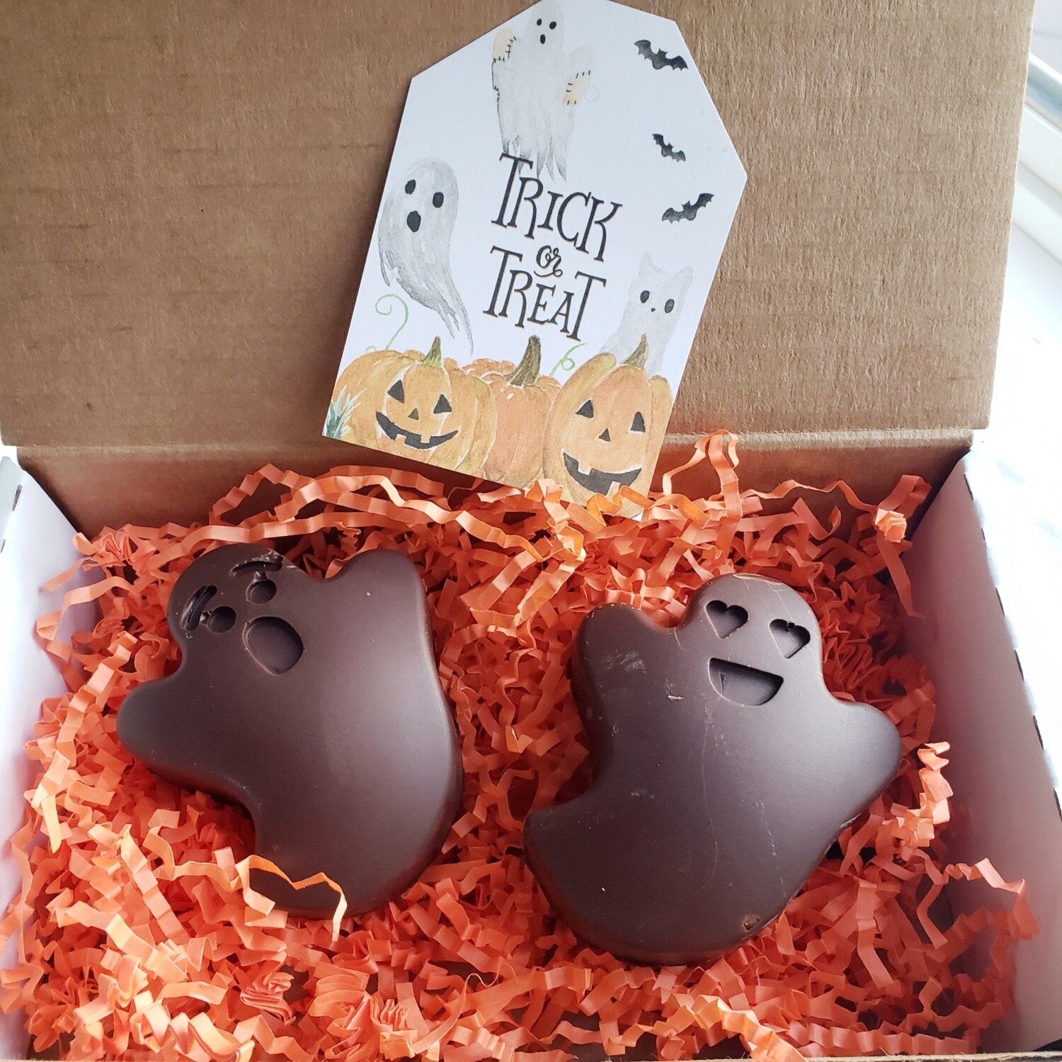 Giant Chocolate Ghosts 2 Piece