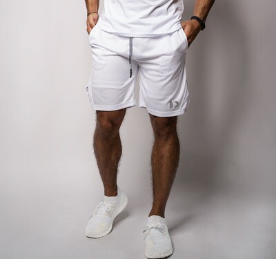 DUAL |  White 9" Shorts