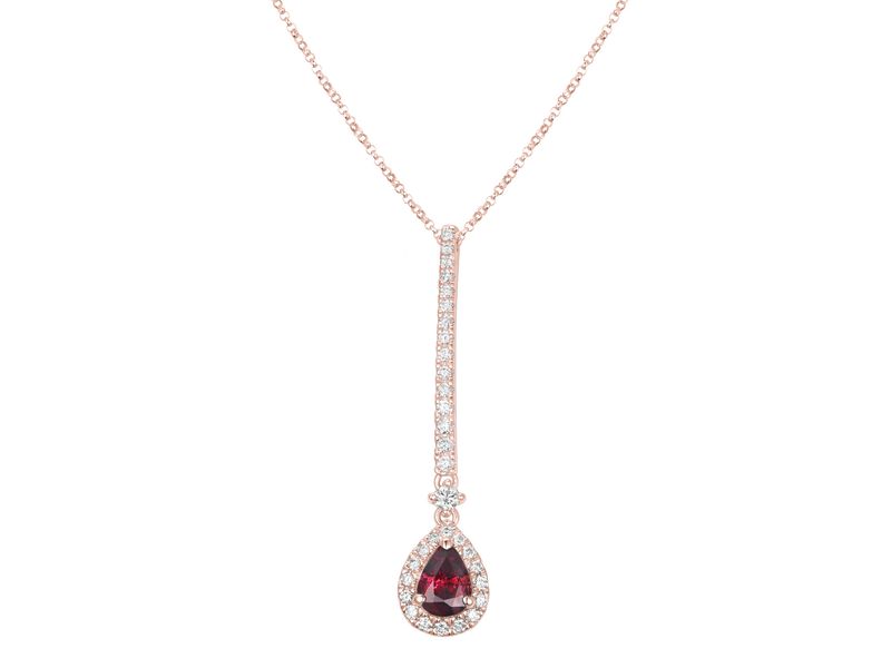 18KP RUBY DIA NECKLACE 18KP RUBY DIA NECKLACE