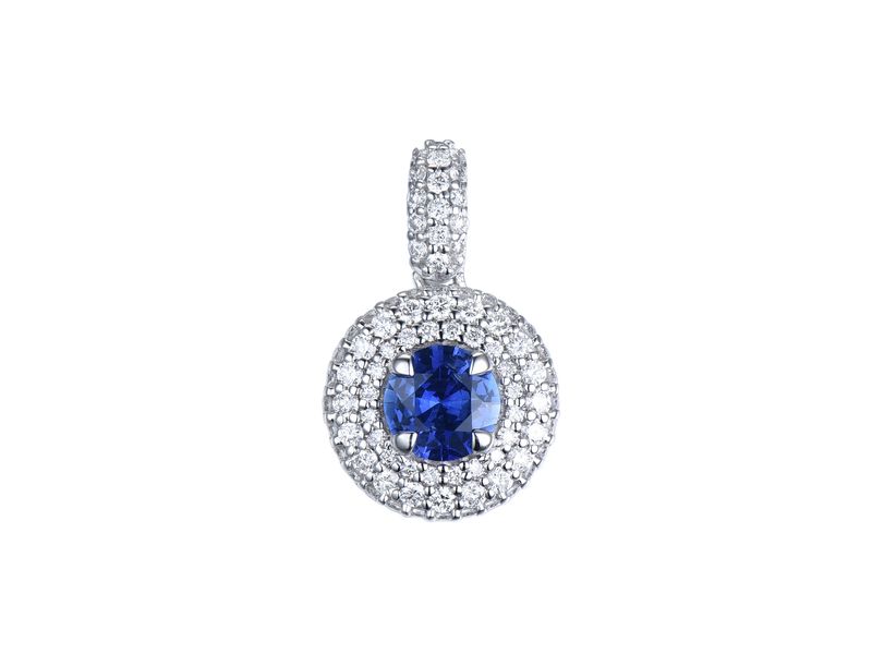 18KW SAPP DIA PENDANT 18KW SAPP DIA PENDANT