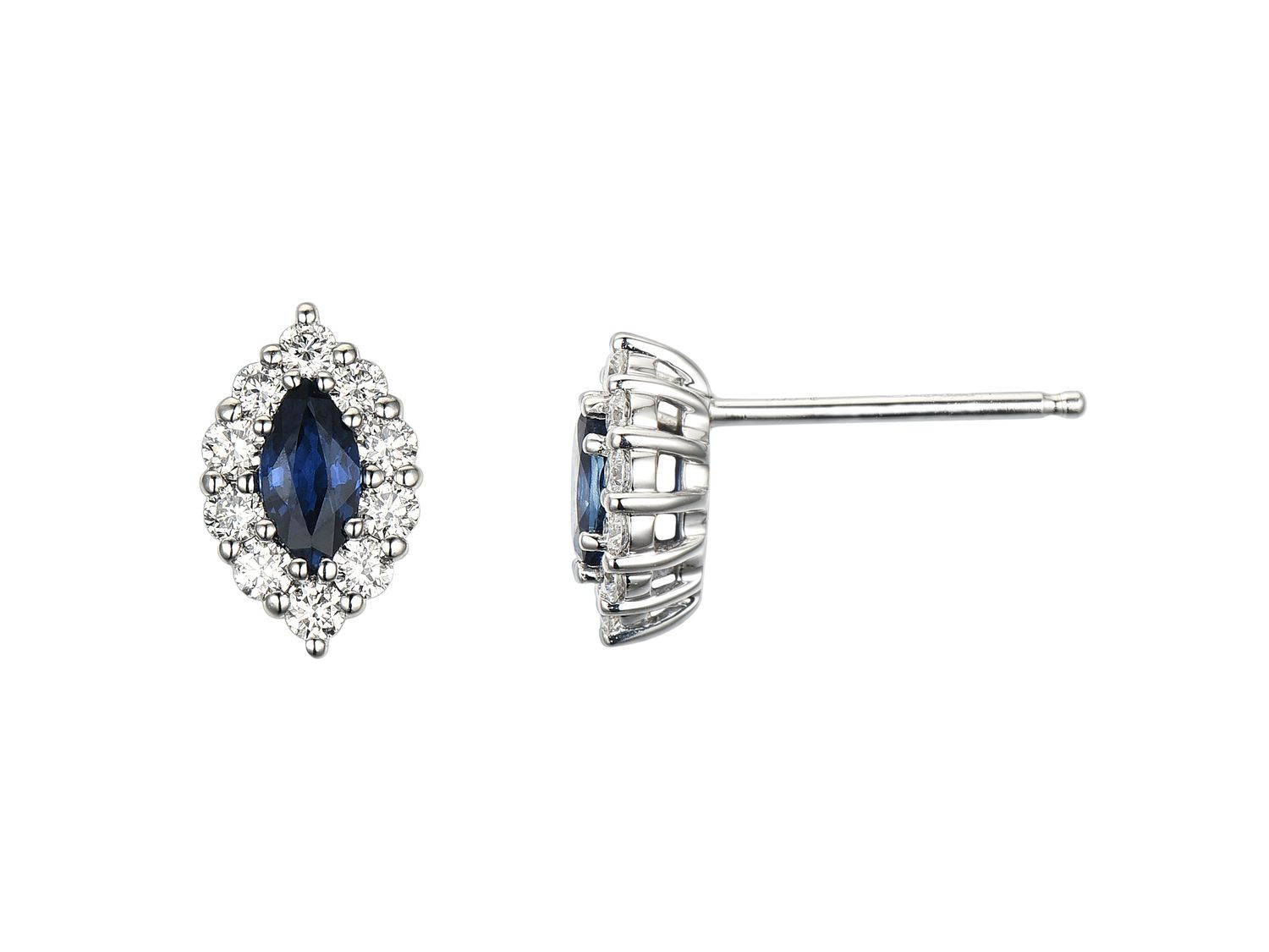 14KW SAPP DIA EARRING