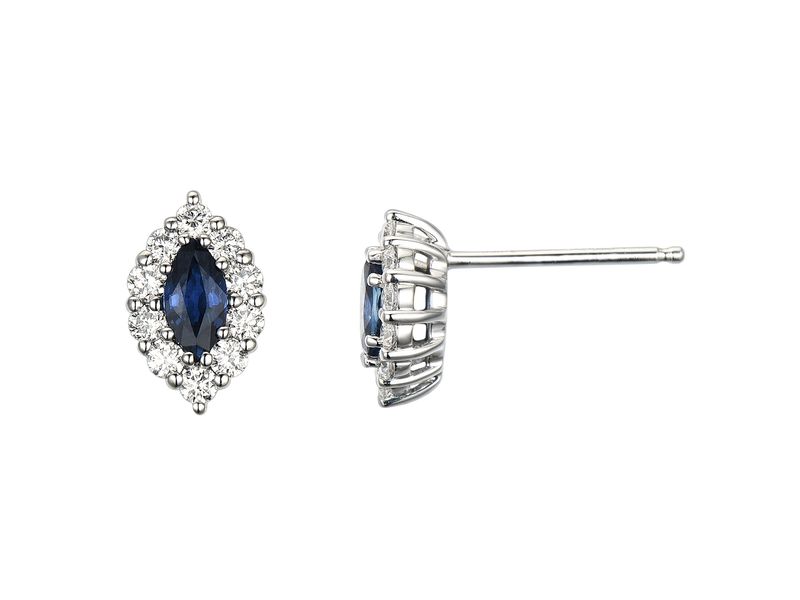 14KW SAPP DIA EARRING 14KW SAPP DIA EARRING