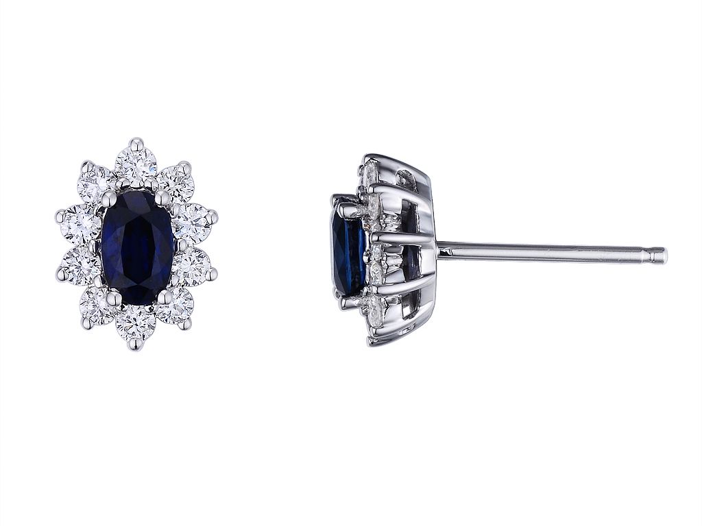 14KW SAPP DIA EARRING