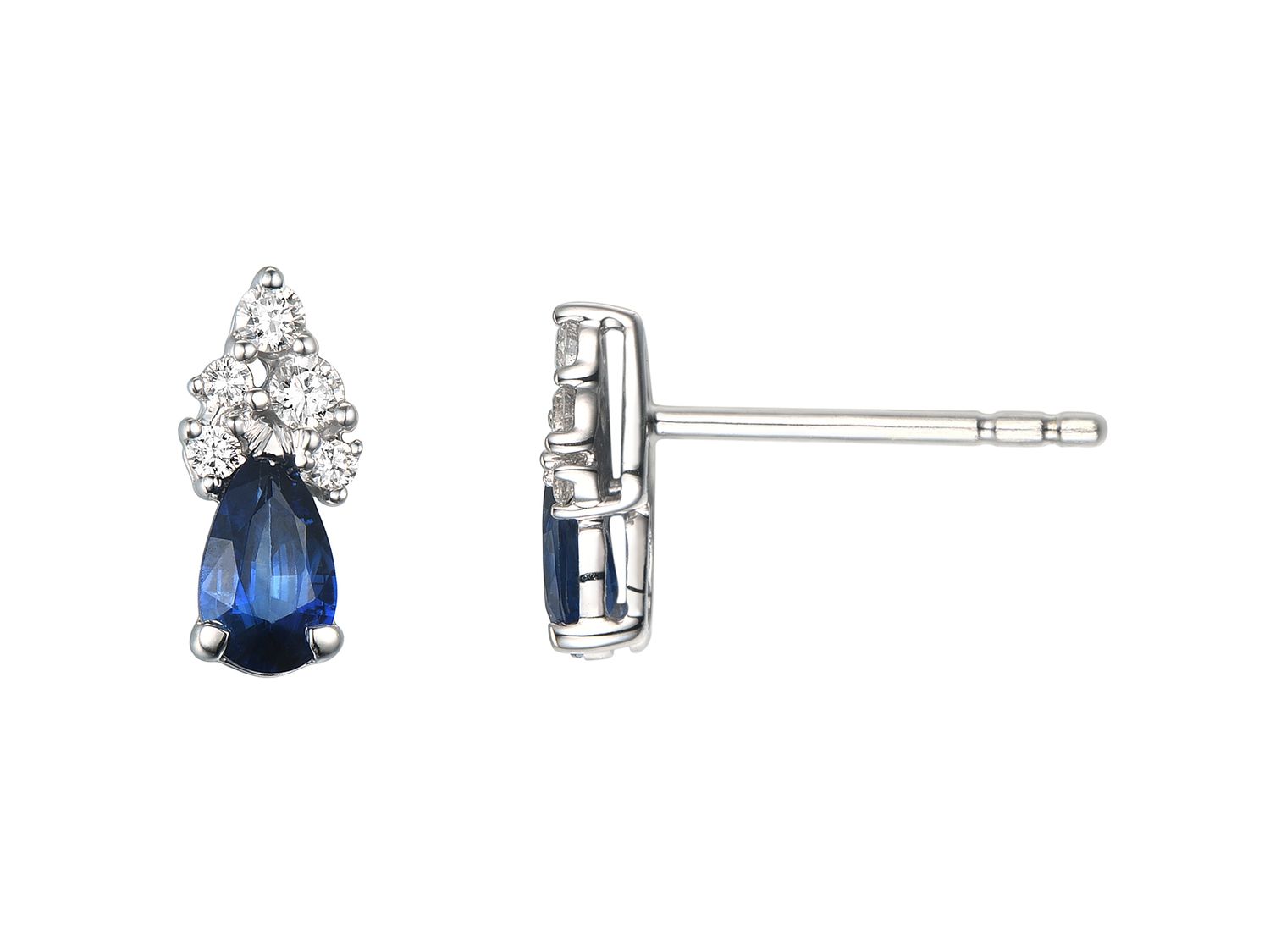 18KW SAPP DIA EARRING