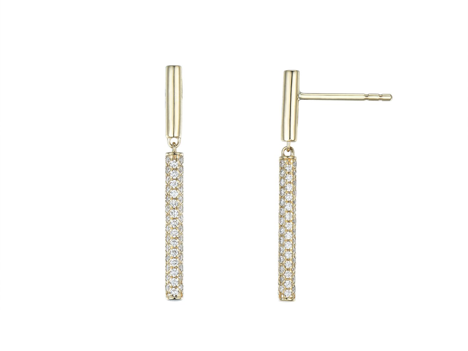 18KY DIA EARRING