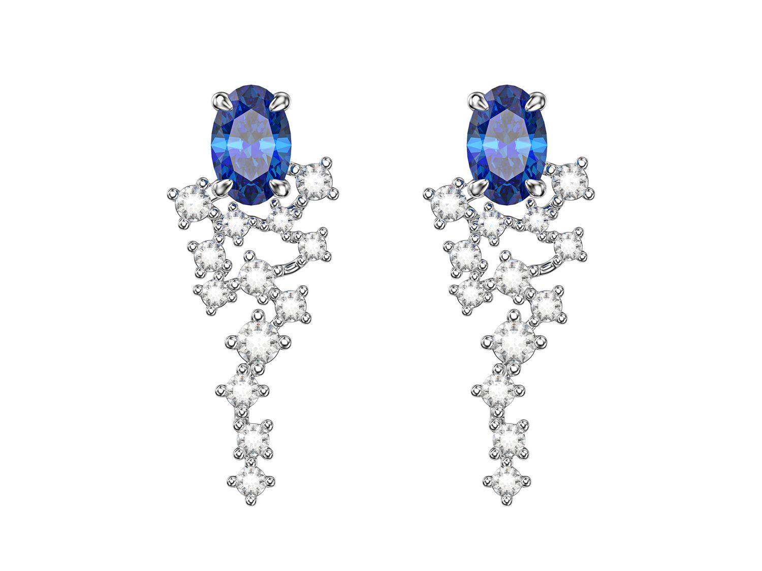 18KW SAPP DIA EARRING