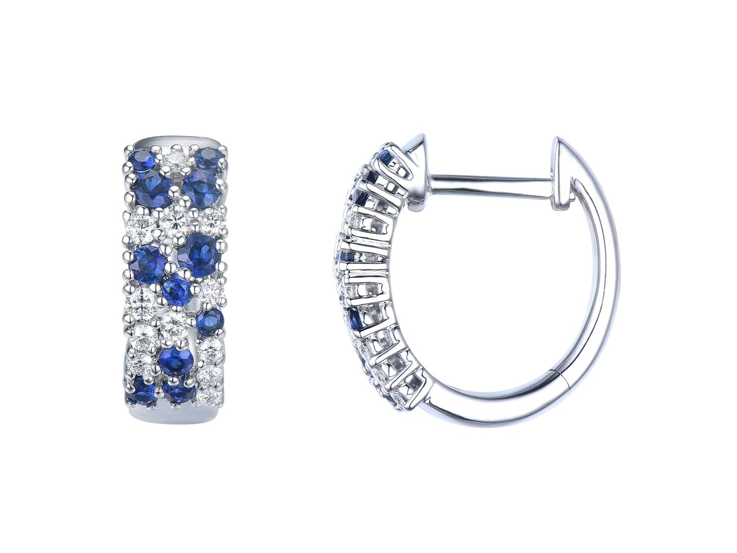 18KW SAPP DIA EARRING