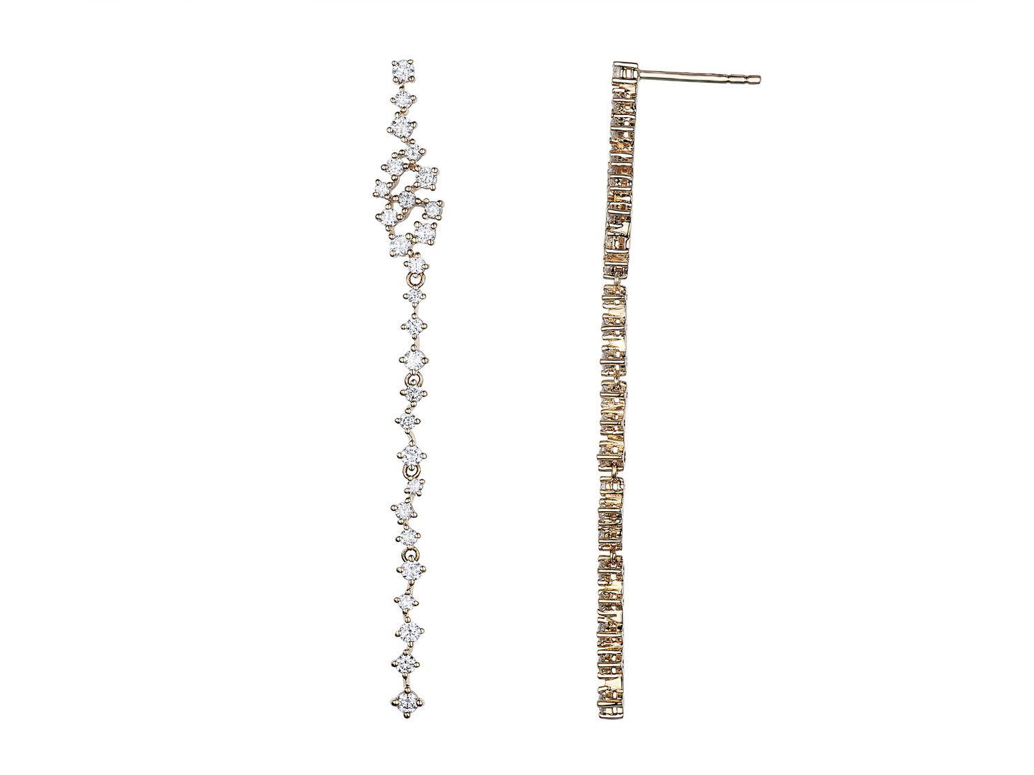 18KY DIA EARRING