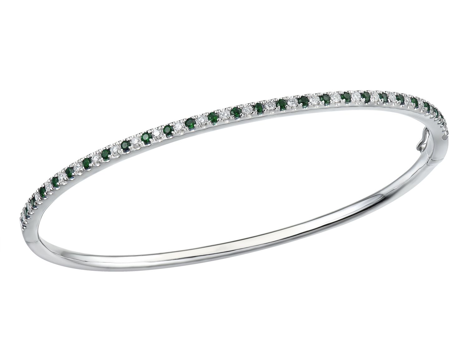 18KW EMER DIA BANGLE