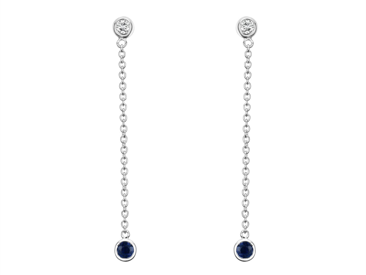 18KW SAPP DIA EARRING