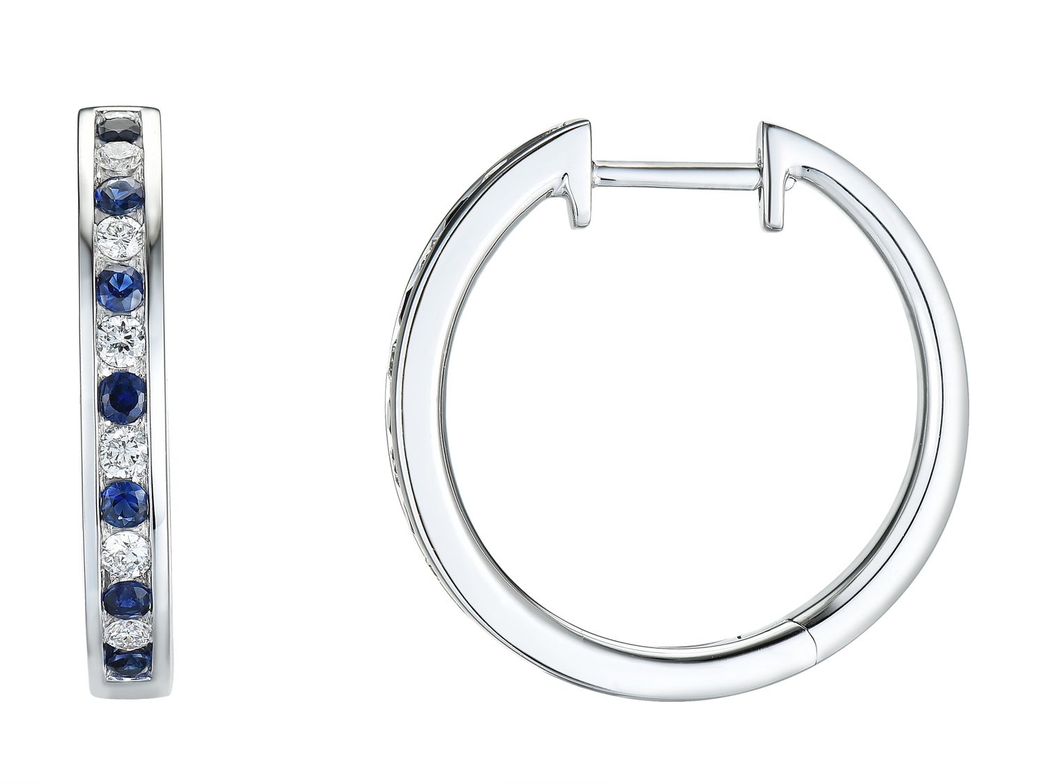 18KW SAPP DIA EARRING