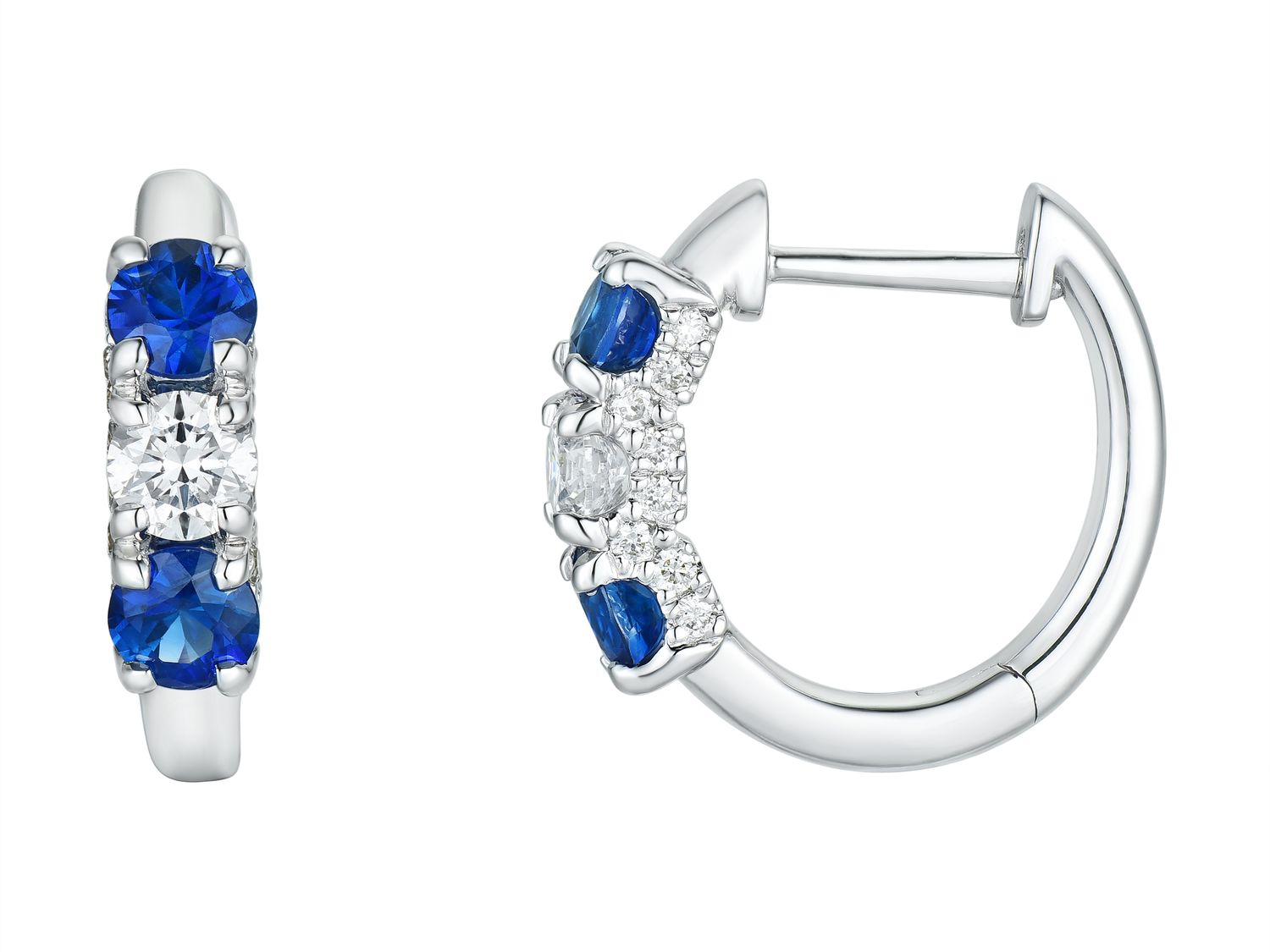 18KW SAPP DIA EARRING