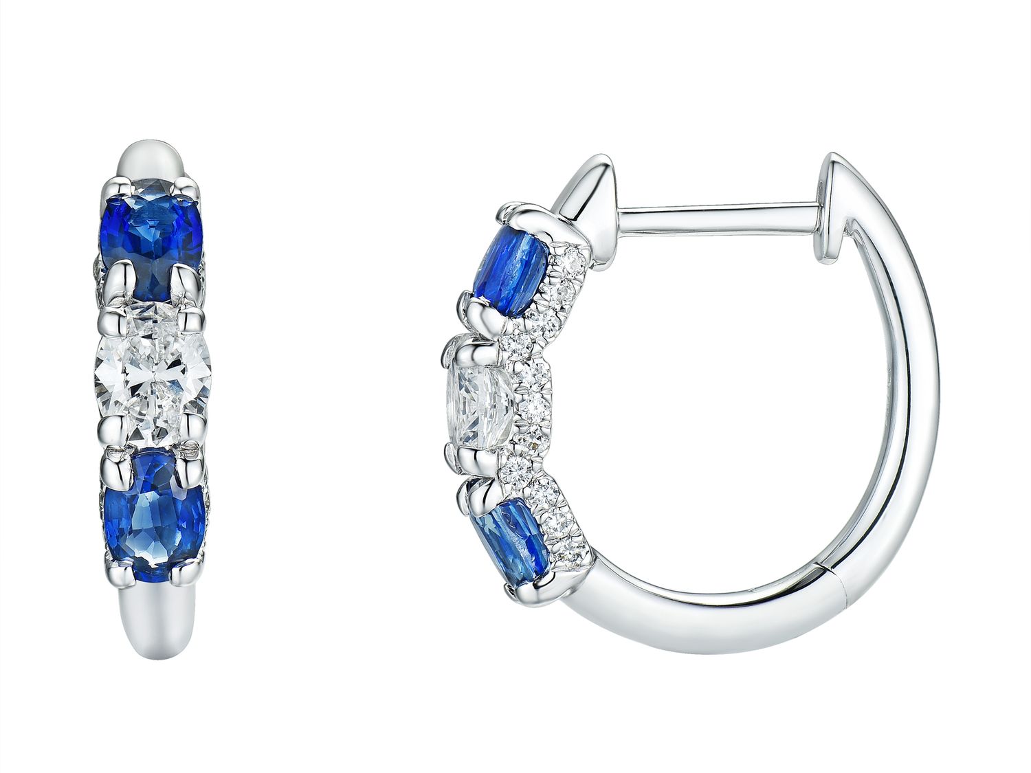 18KW SAPP DIA EARRING