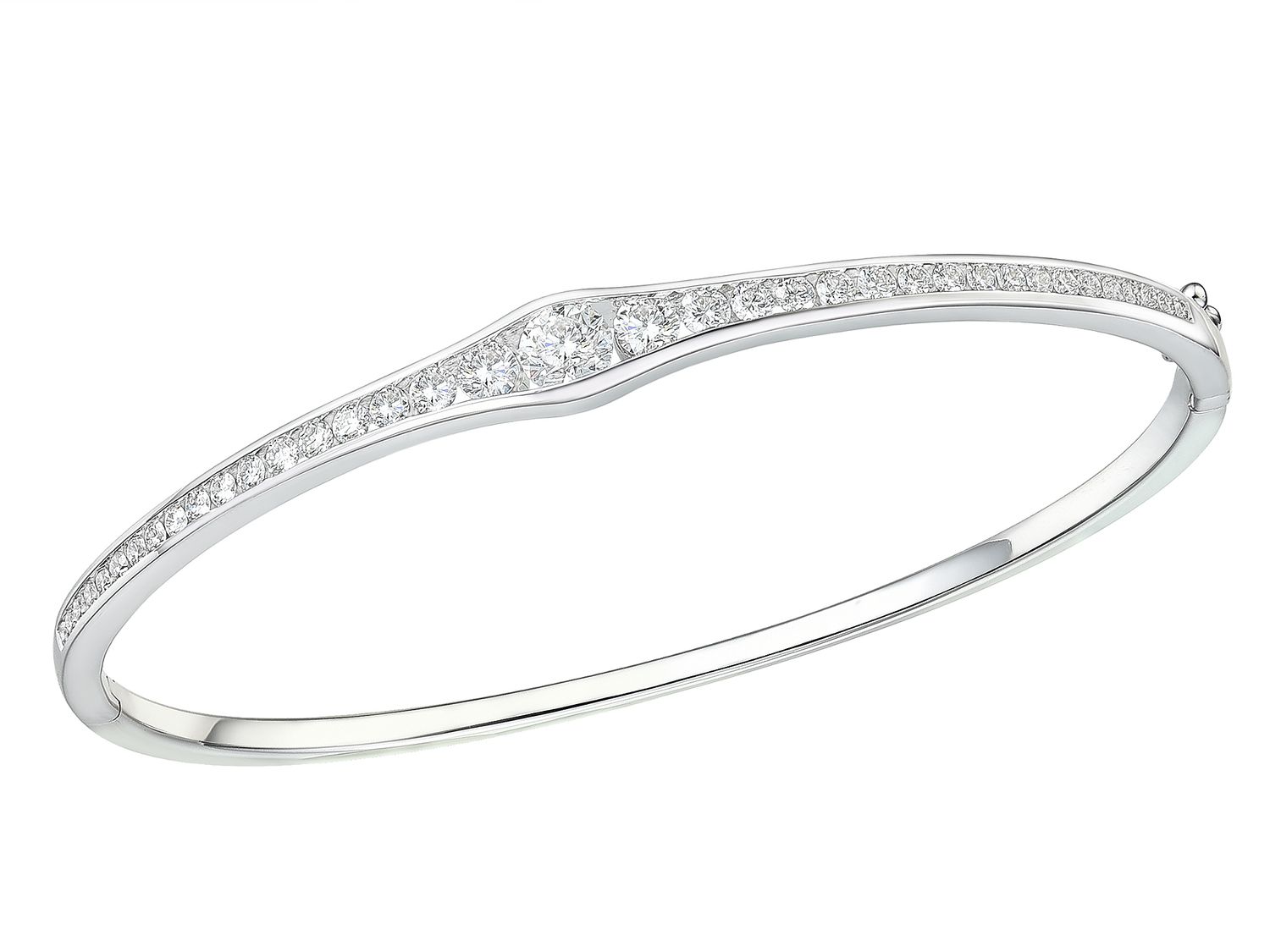 18KW DIA BANGLE