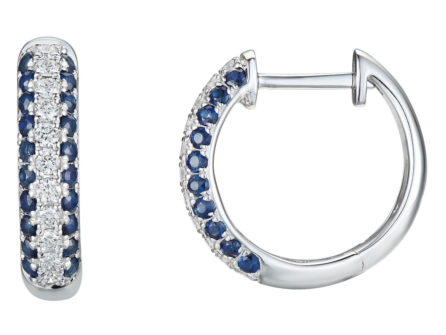 18KW SAPP DIA EARRING