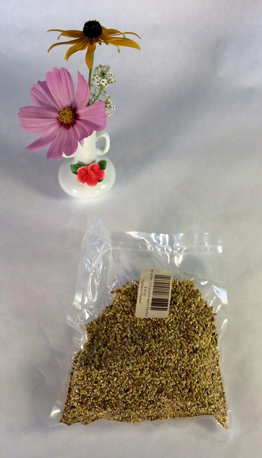 bee pollen, 1/2 pound; each; Frontier bee pollen, 1/2 pound; each; Frontier