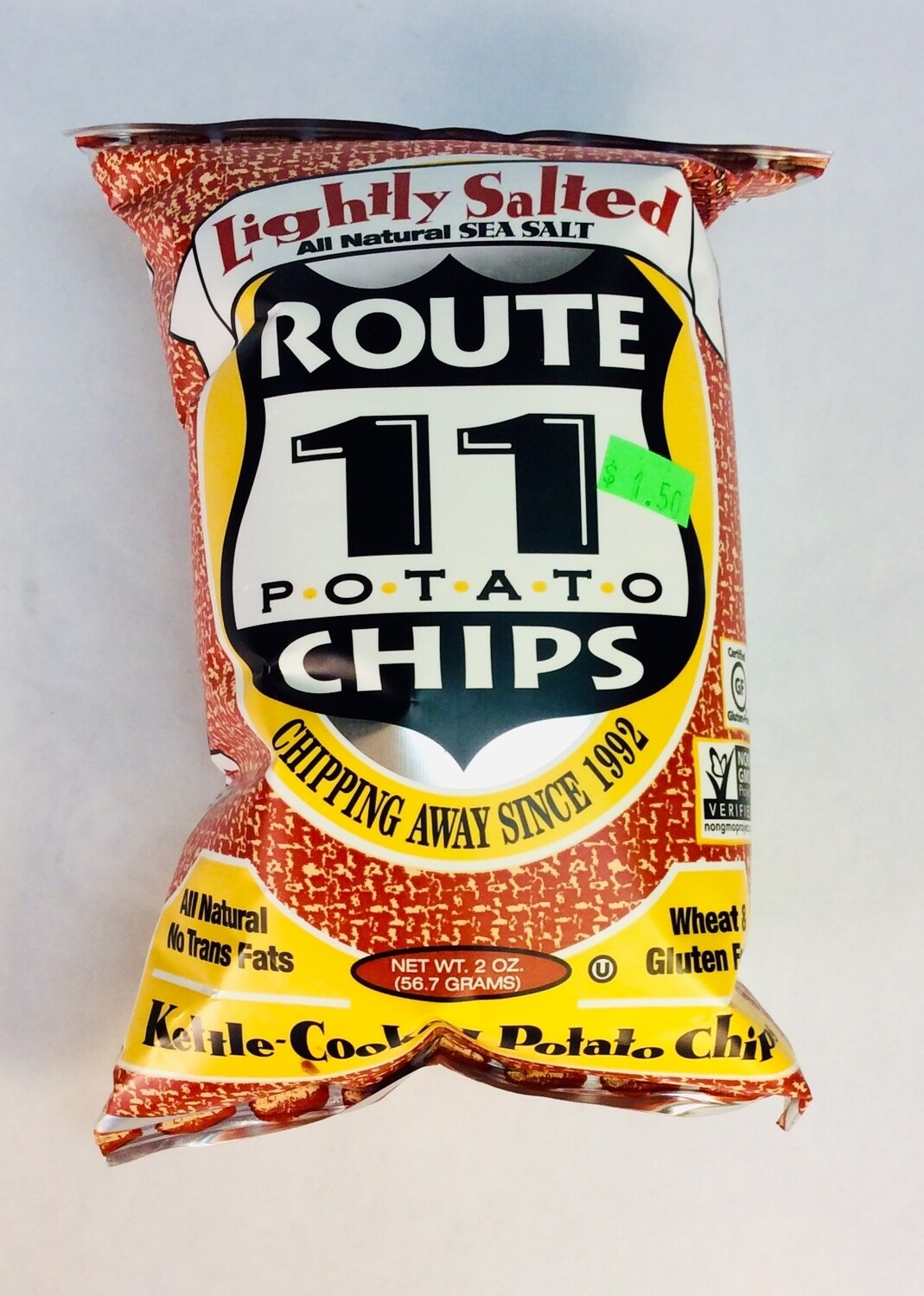 chips, lightly salted, 2 ounce; each; Route 11 chips, lightly salted, 2 ounce; each; Route 11