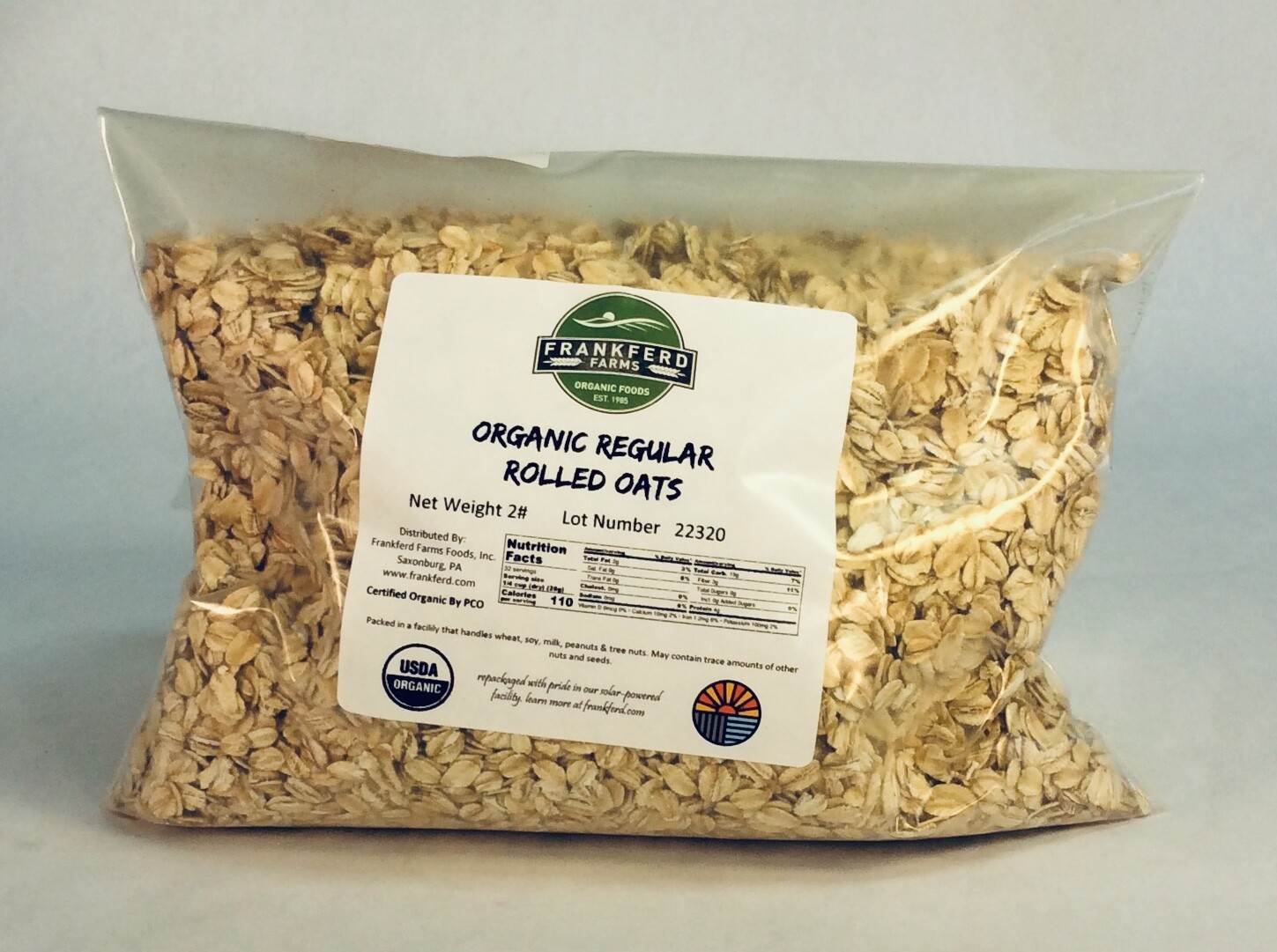 oats, rolled, organic; 2 pounds; Frankferd Farms oats, rolled, organic; 2 pounds; Frankferd Farms