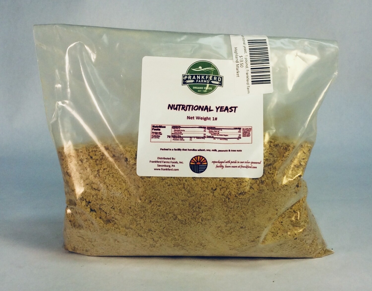 nutritional yeast; 1 pound; Frankferd Farms nutritional yeast; 1 pound; Frankferd Farms