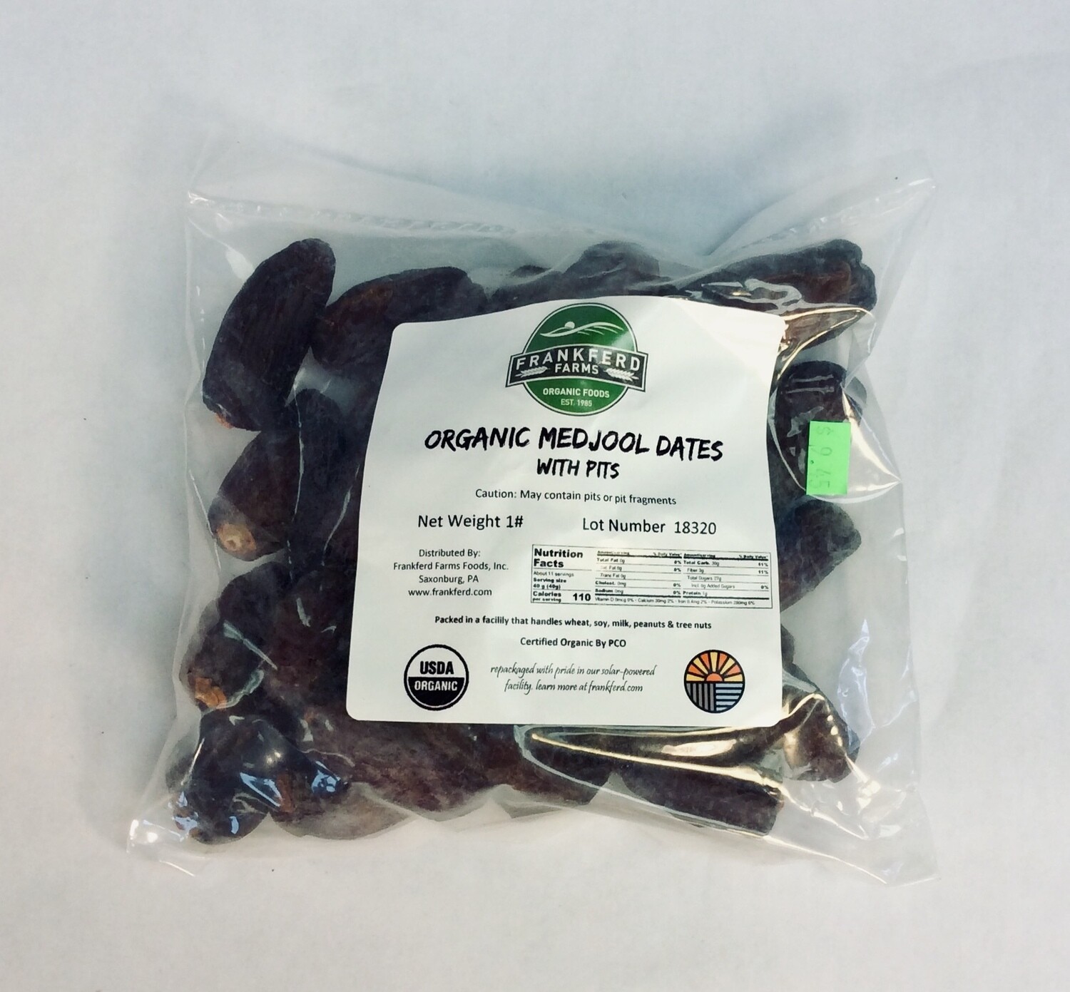 dates, organic, 1 pound; each dates, organic, 1 pound; each