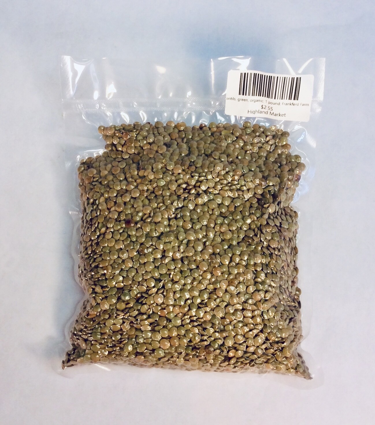 lentils, green, organic; 1 pound; Frankferd Farms lentils, green, organic; 1 pound; Frankferd Farms