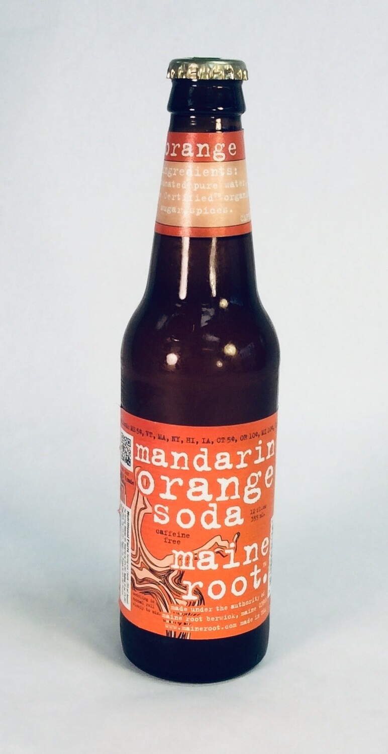 soda, mandarin orange; 12oz; Maine Root soda, mandarin orange; 12oz; Maine Root