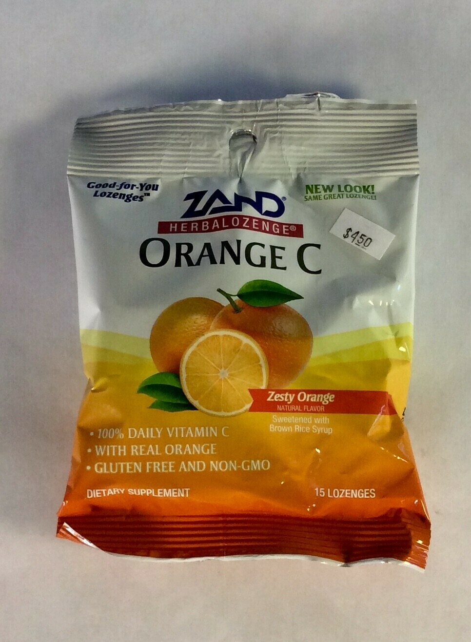 drops, Vitamin C, orange, 15 count; Zand; each drops, Vitamin C, orange, 15 count; Zand; each