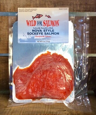 salmon, Nova smoked; per pack; Wild for Salmon