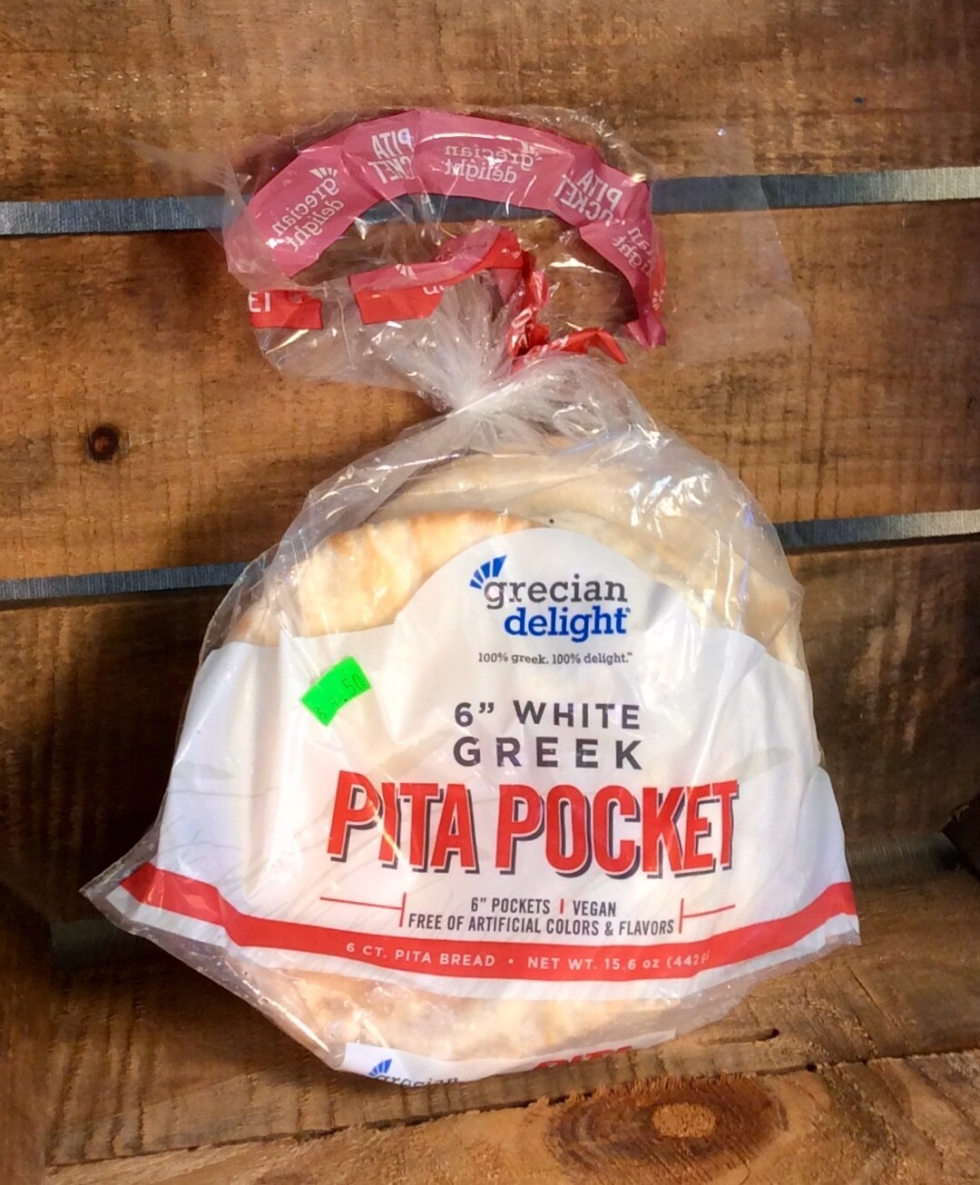 bread, pita, white; 6 count; Pocket Pita bread, pita, white; 6 count; Pocket Pita