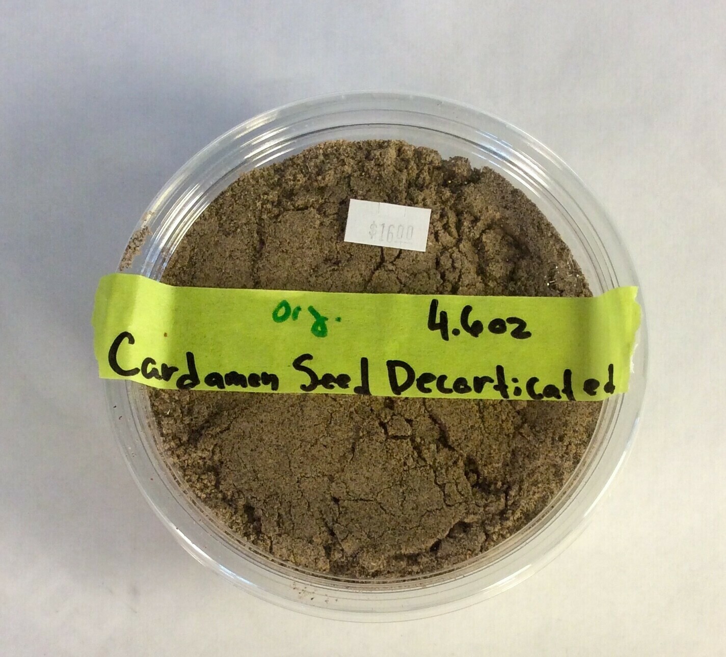 cardamom powder, 4.6 oz; Frontier Organic; each cardamom powder, 4.6 oz; Frontier Organic; each