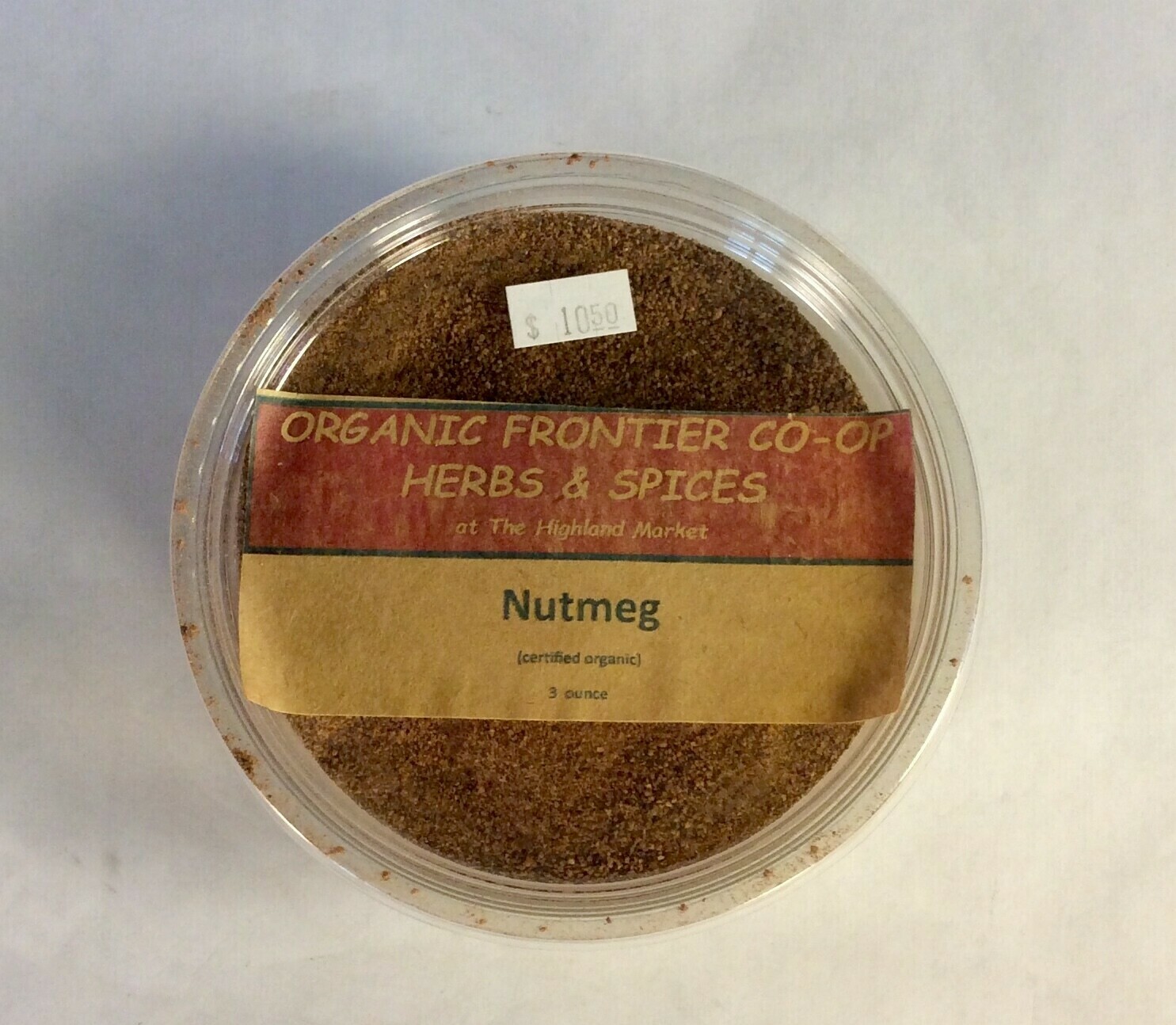 nutmeg, powdered, 3 oz; Frontier Organic nutmeg, powdered, 3 oz; Frontier Organic