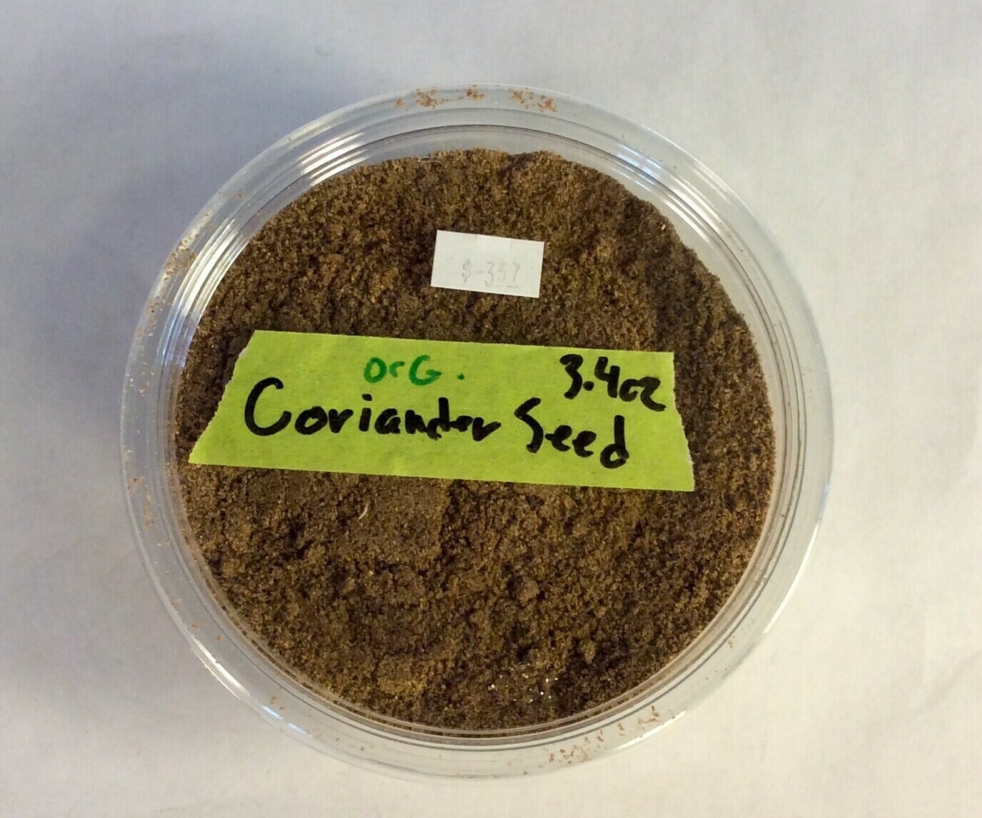coriander powder, 3.4 oz; Frontier Organic; each coriander powder, 3.4 oz; Frontier Organic; each