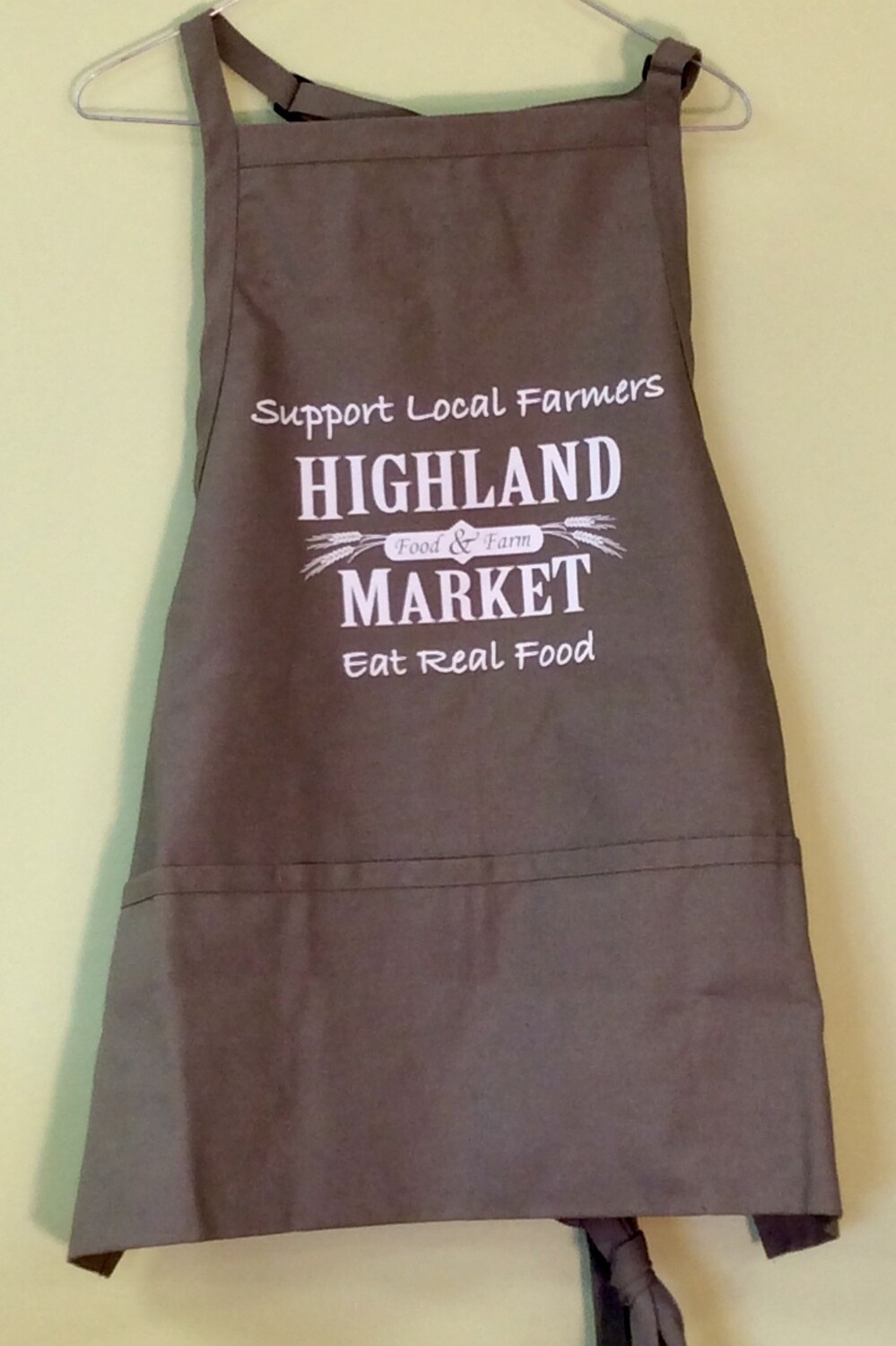 apron, Highland Market; each