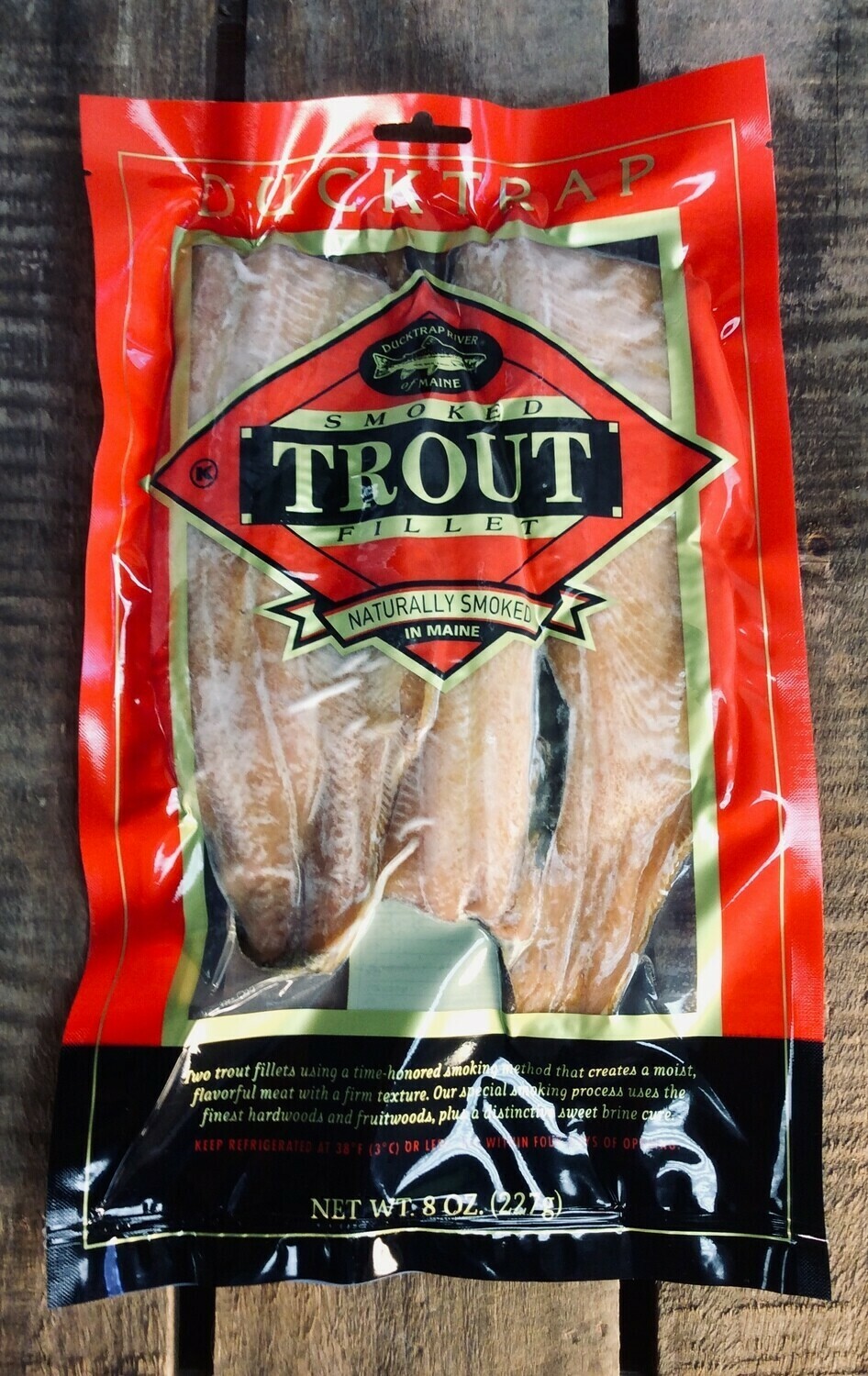 trout, smoked; 8oz pack; trout, smoked; 8oz pack;