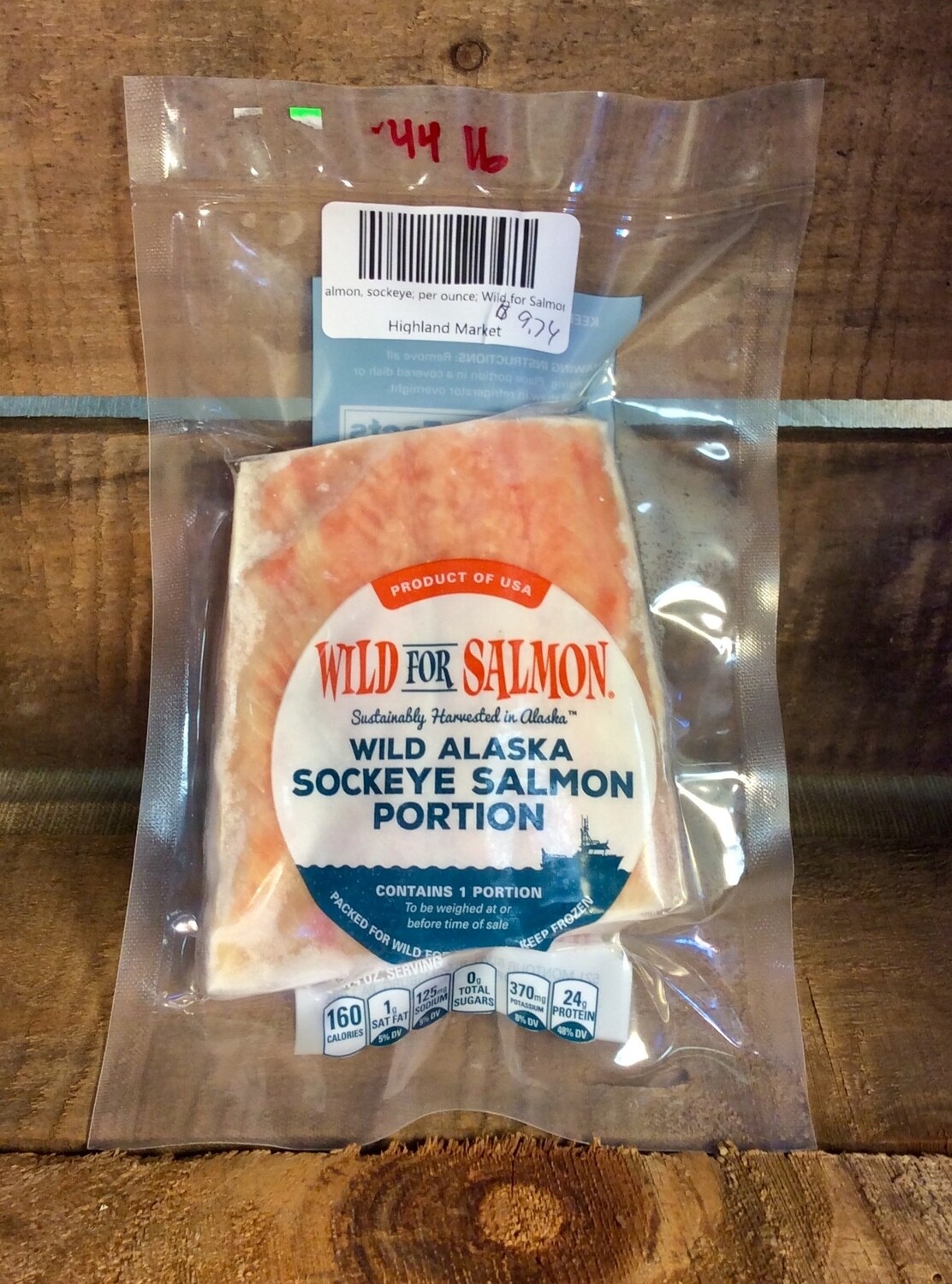 salmon, sockeye portions; per pack; Wild For Salmon salmon, sockeye portions; per pack; Wild For Salmon