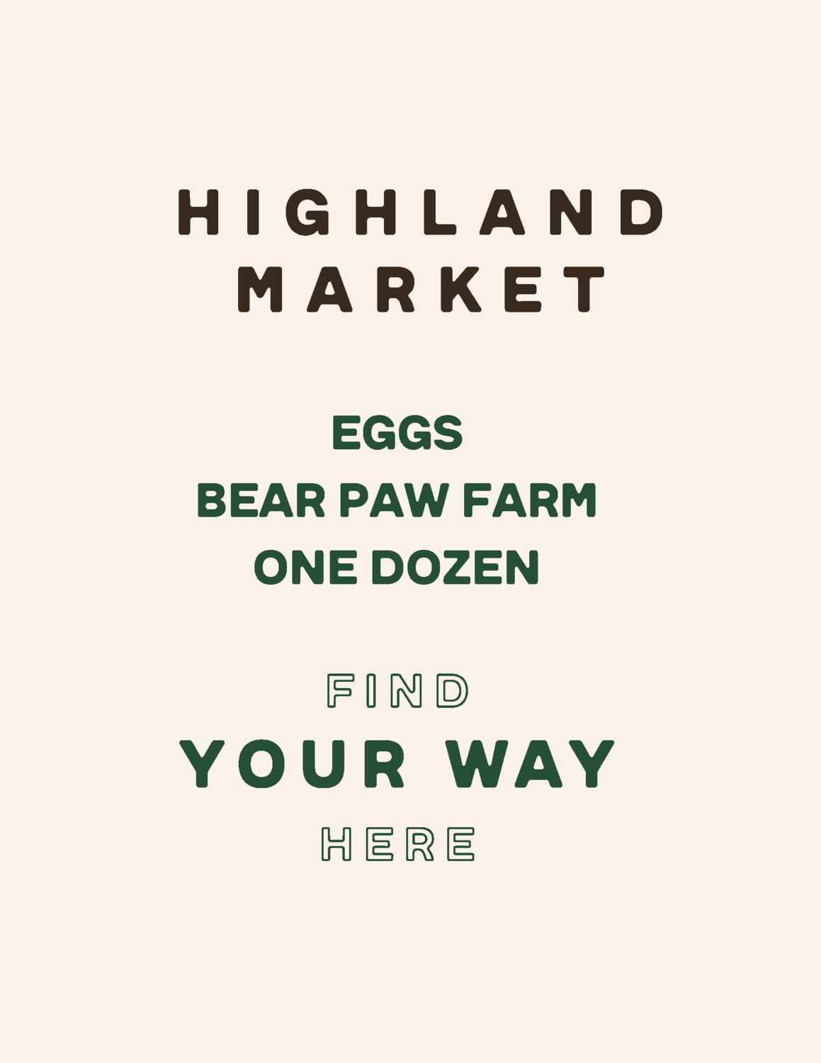 eggs, dozen; each; Bear Paw eggs, dozen; each; Bear Paw